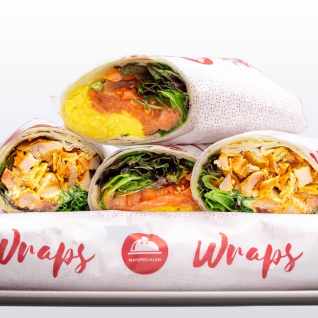 Wrap med kyllingsalat