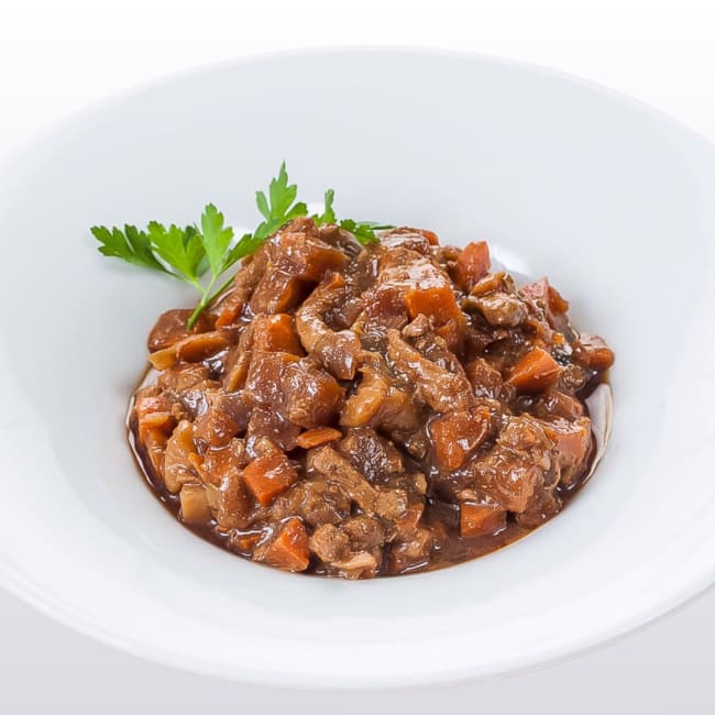 Bifflapskaus med flatbrød