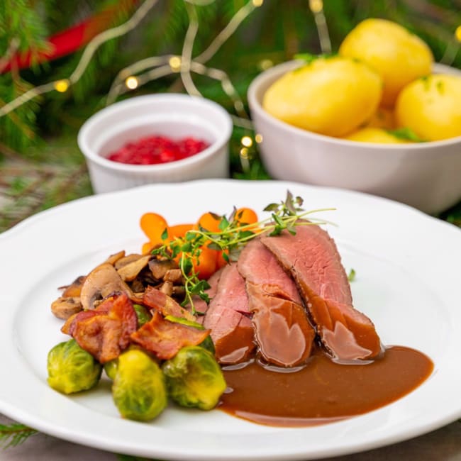 Hjorteplomme julemiddag