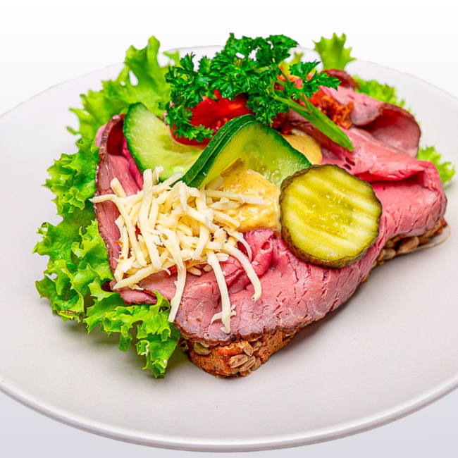 Smørbrød med roastbiff