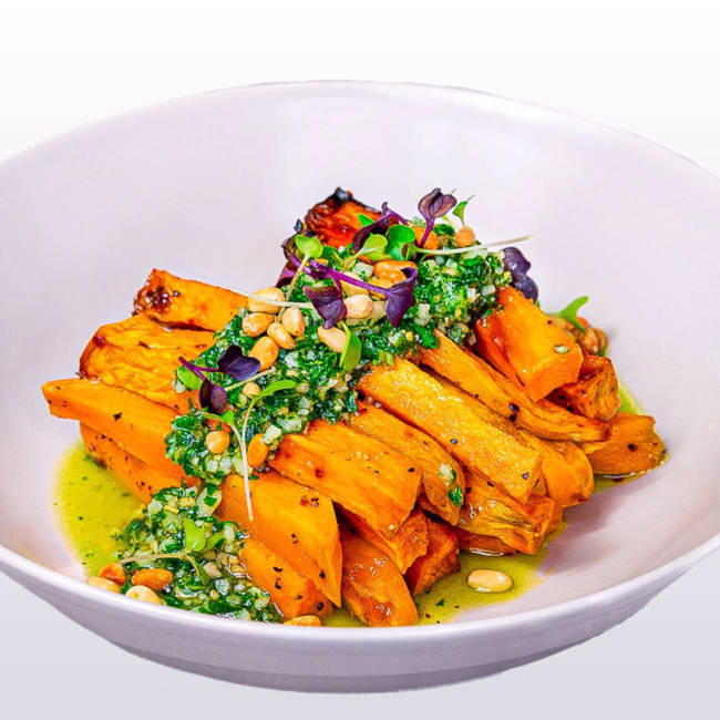 Søtpotet med salsa verde