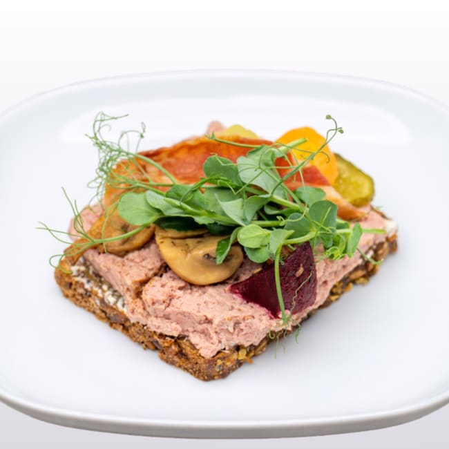 Dansk smørbrød med leverpostei