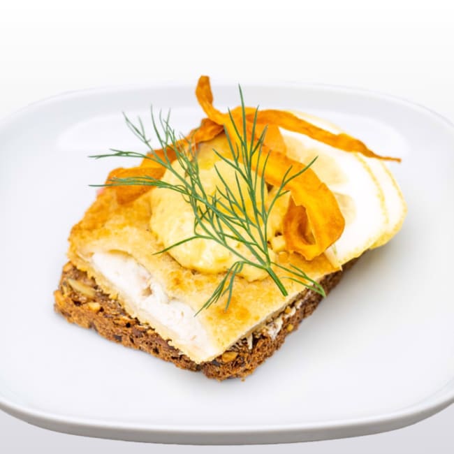 Dansk smørbrød med rødspette