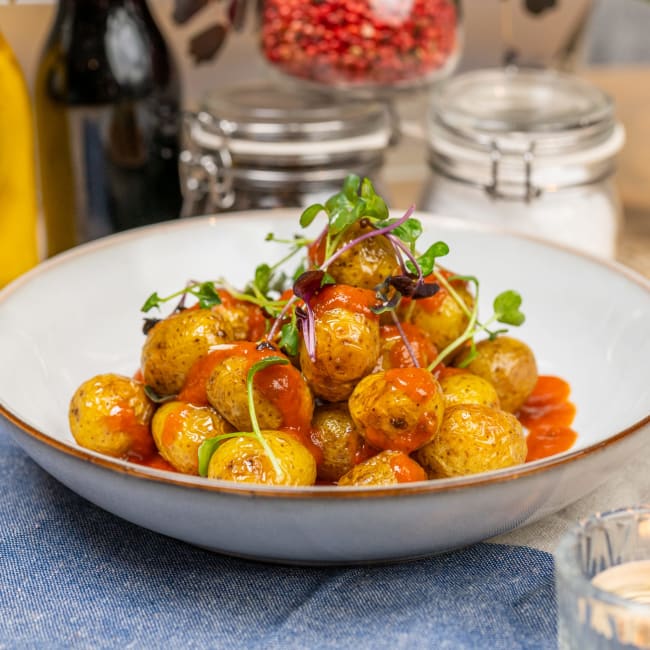 Gourmetpoteter med salsa