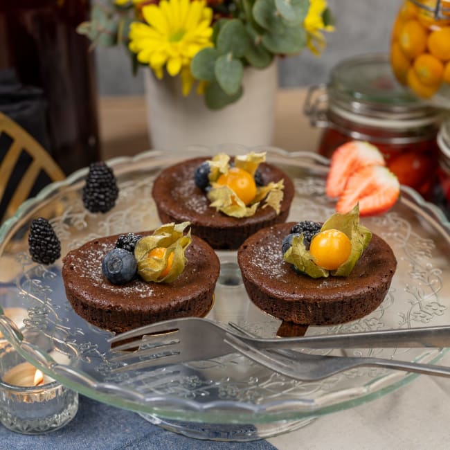Kladdkake porsjon