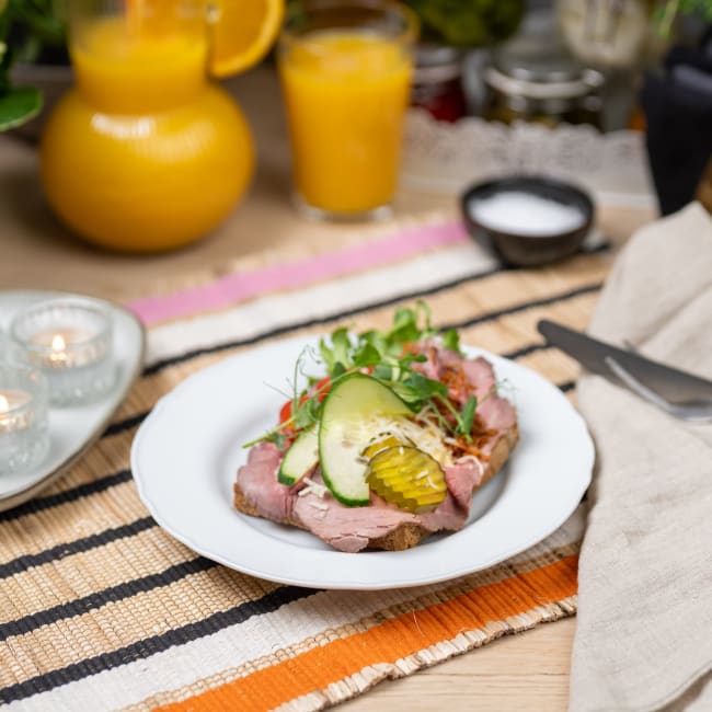 Smørbrød med roastbiff