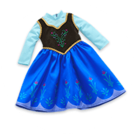 strapless open back dress Disney Frozen Anna Dress for Girls by American Girl® main image 0