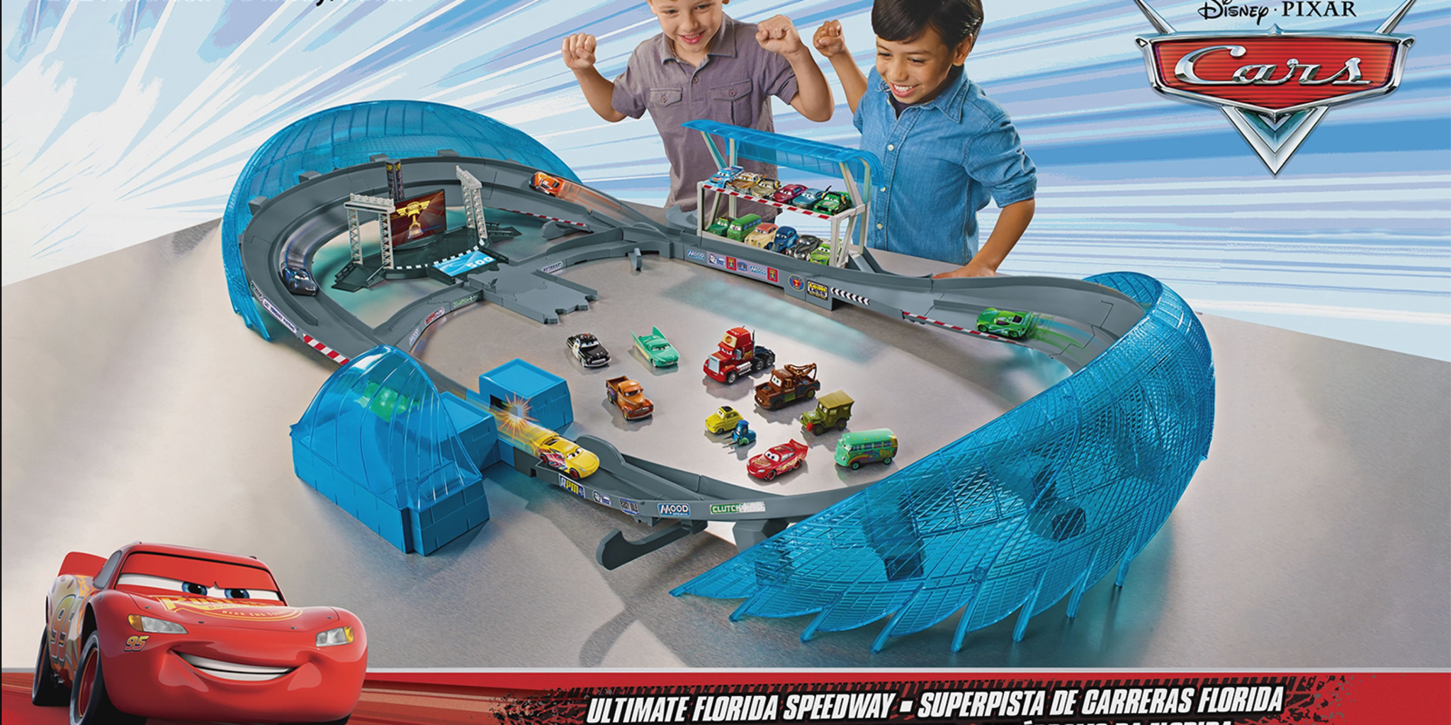 Mattel Disney Pixar Cars Ultimate Florida Speedway Video