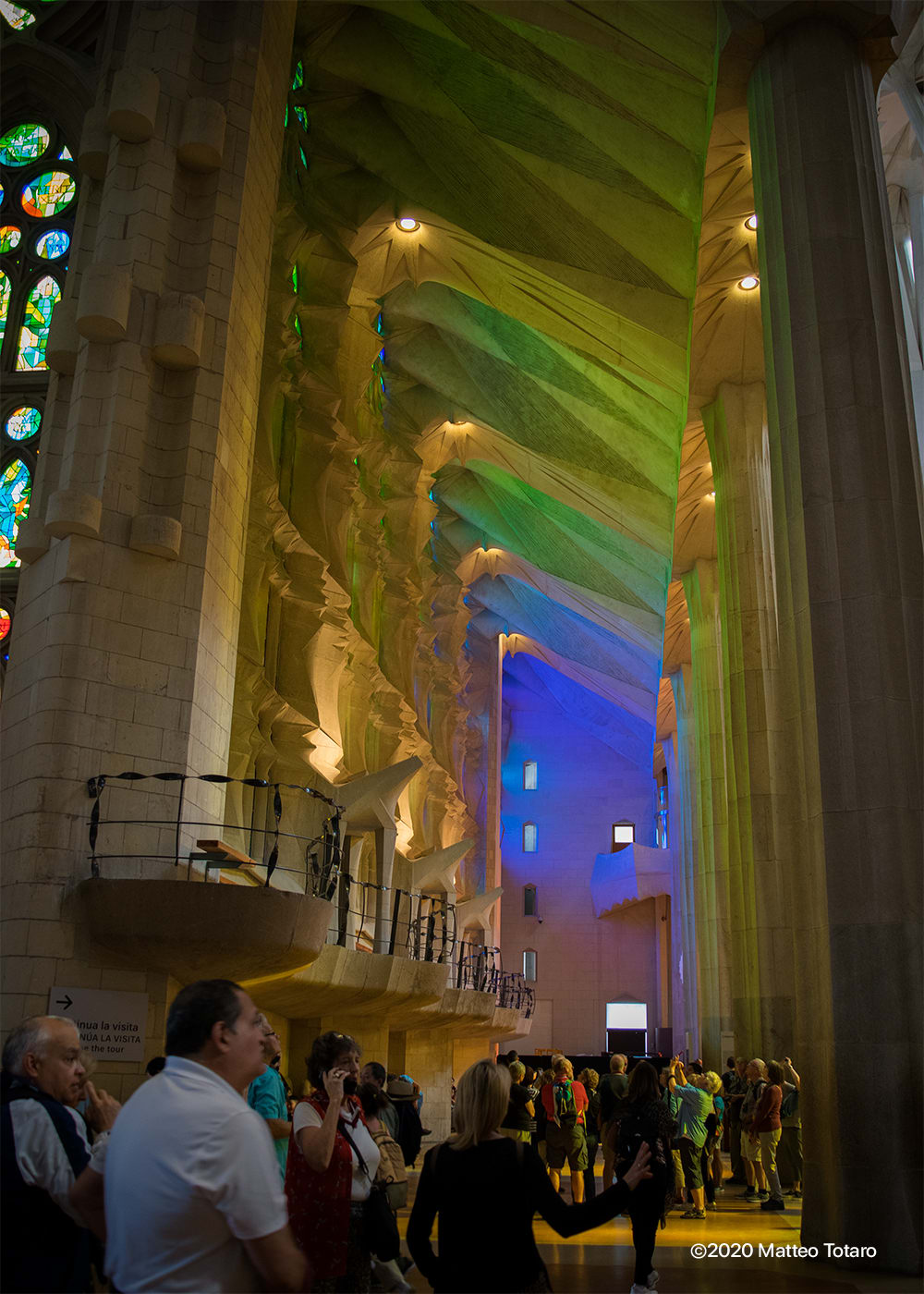 Inside of the Sagrada Familia
