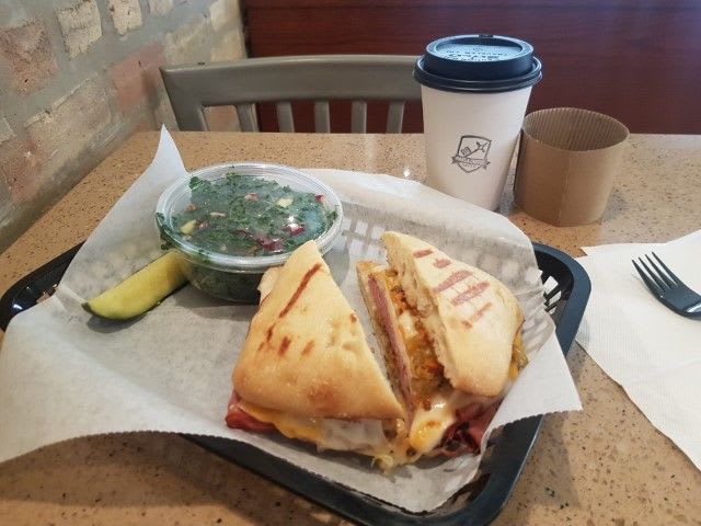 Picnic Basket muffuletta with Hansa coffee