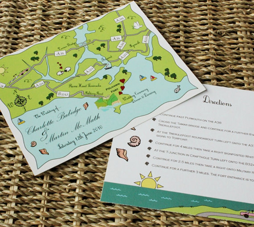 Thiệp cưới dạng postcard