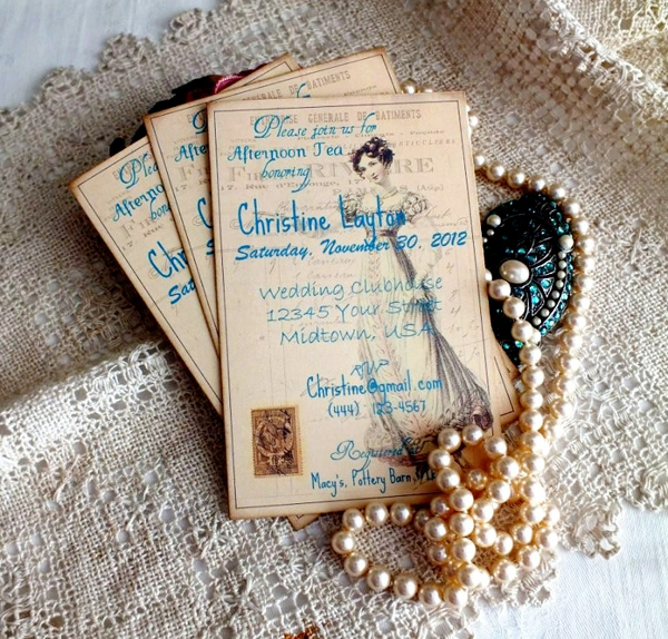 Thiệp cưới dạng postcard