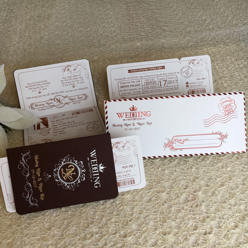 thiệp cưới passport
