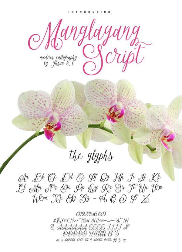 Font chữ Manglayang Script
