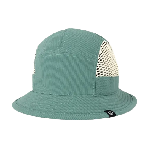 front view of ciele athletics GOBucket unisex running bucket hat from the Lifestyle Edition collection, in silver pine color