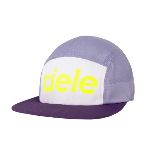 front view of the ciele athletics GOCap unisex running hat in misty lilac color