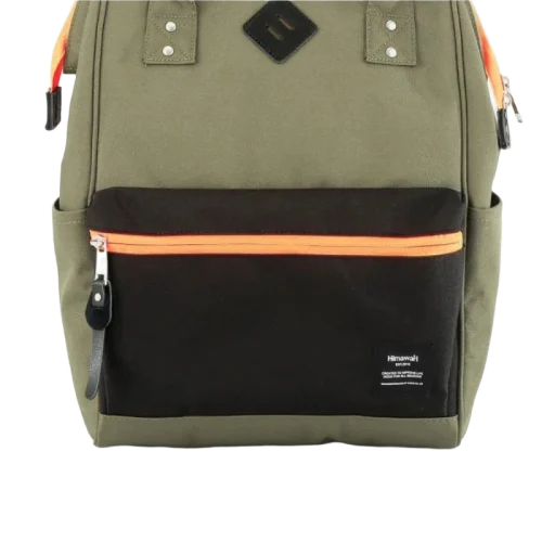 Stylish Himawari Contrast Waterproof Backpack with reinforced edges, showcasing a sleek design and spacious interior.