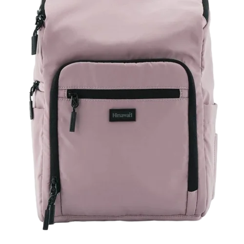 Sleek Himawari nylon waterproof backpack in a modern design, featuring adjustable straps and a spacious, durable build.