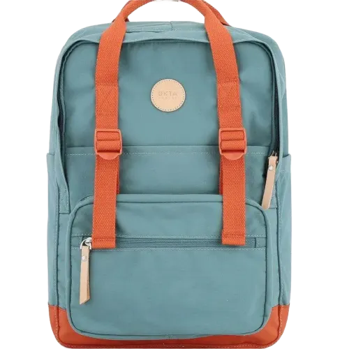 Stylish Himawari waterproof canvas backpack in a sleek design, featuring handy side pockets for easy access on the go.
