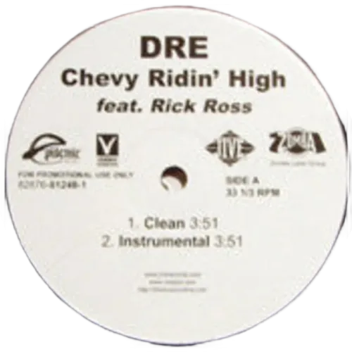 Dre feat. Rick Ross - Chevy Ridin' High (12") (VG+) - Endless Media