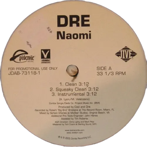 Dre - Naomi (12") (VG+) - Endless Media