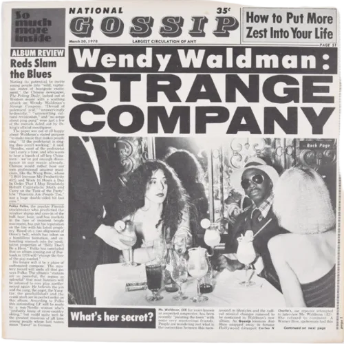 Wendy Waldman : Strange Company (LP, Album, Los)