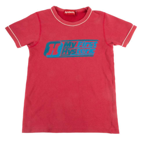 Red "My First Hysteric" Short Sleeve T-Shirt
