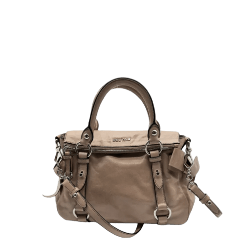 Miu Miu Handtasche Vitello Satchel klein in rosa