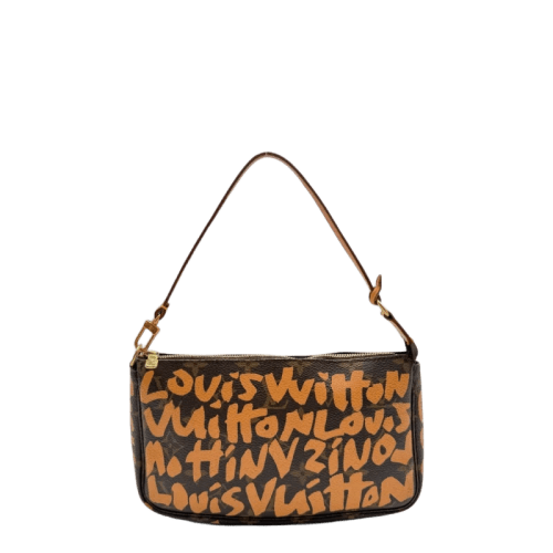 Louis Vuitton Pochette Accessoires Graffiti orange monogram braun