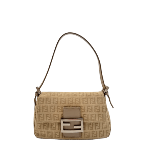 Fendi Handtasche Mini Mamma Baguette khaki & beige