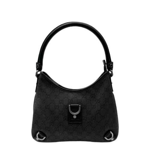 Gucci Handtasche Abbey D-Ring dunkelgrau