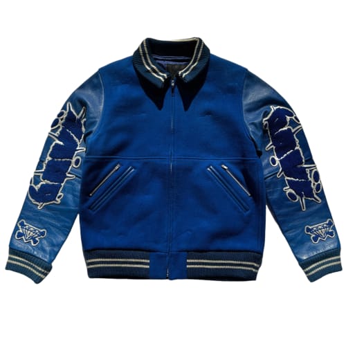 Undercover Black DAVF Leather Sleeve Jacket (Fall/Winter 2001) | FORM