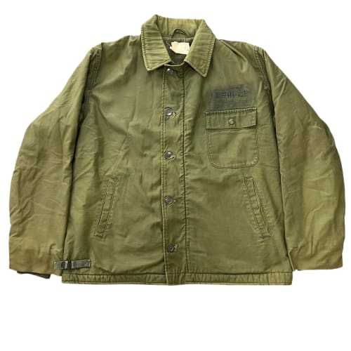 Vintage 70's "SV-631" US NAVY A-2 Deck Flight Jacket