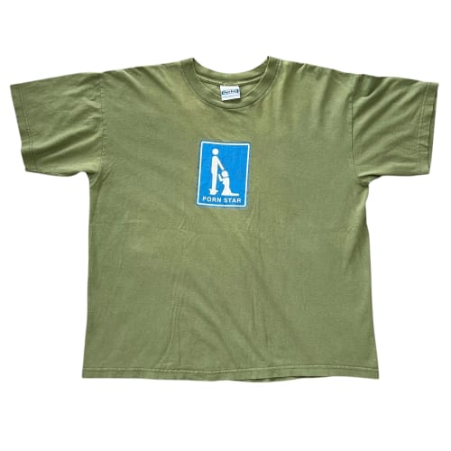 Vintage '90 PORN STAR Old Skate S/S T-Shirts