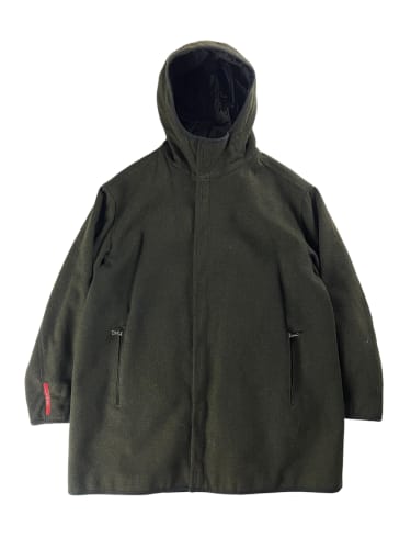 Prada Linea Rossa Wool Hood Jacket FW 1999 - XL