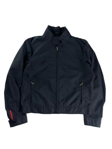 Prada Linea Rossa Marine Nylon Tech Moto Jacket FW 2006 - XL