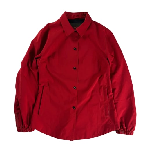 Prada Linea Rossa Red Nylon Technical Shirt SS 2000 - XS