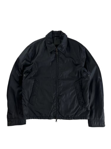 Prada Padded Navy Nylon Trucker Double Zip Jacket 2000s - M