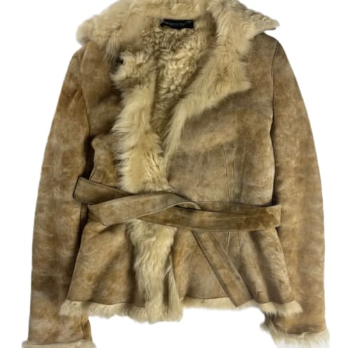 Gucci Tom Ford Bushed Shearling Fur Coat FW 2002 - S