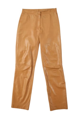 Nappa Brown Leather Trousers