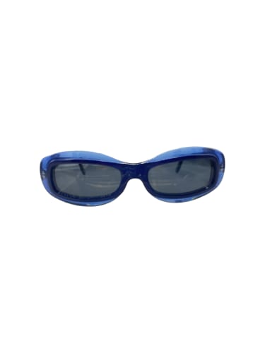 Blue Round Sunglasses