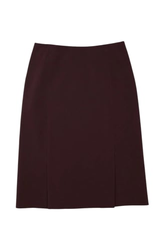 Burgundy Nylon Skirt