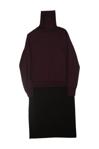Turtleneck Knit Dress