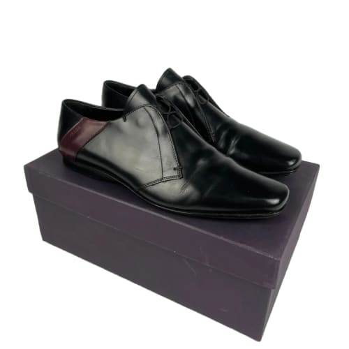 Prada Black Leather Derby SS 2000 - 44 EU
