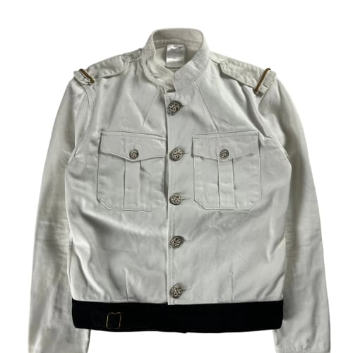 Gucci Sample White Yacht Club Belted Jacket SS 2015 - S