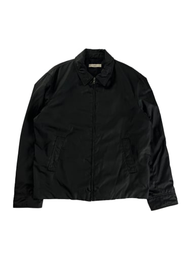 Prada Essential Dark Nylon Work Zipper Jacket 2000s - L