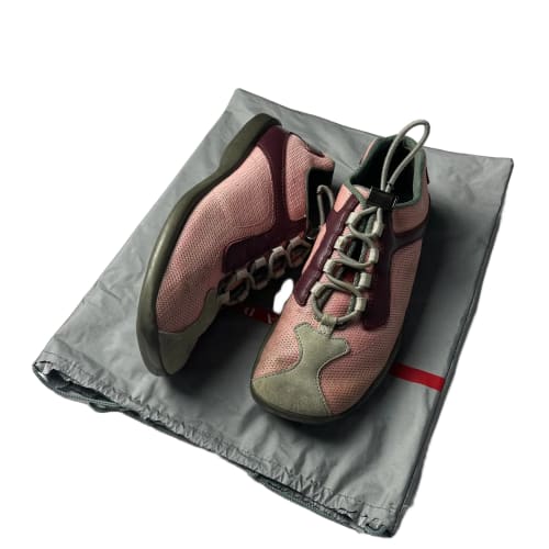 Prada Linea Rossa Pink Mesh Shoes SS 2000 - 42 EU