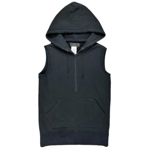 Y’s Yohji Yamamoto Half Zip Hood Vest