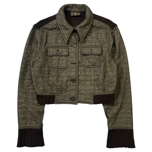 SevenStar Clothing FENDI JEANS Vintage Nylon Quilting Short Jacket