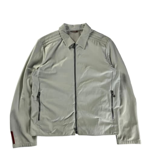 Prada Linea Rossa Ribbed Shoulder Nylon Jacket SS 2000 - L